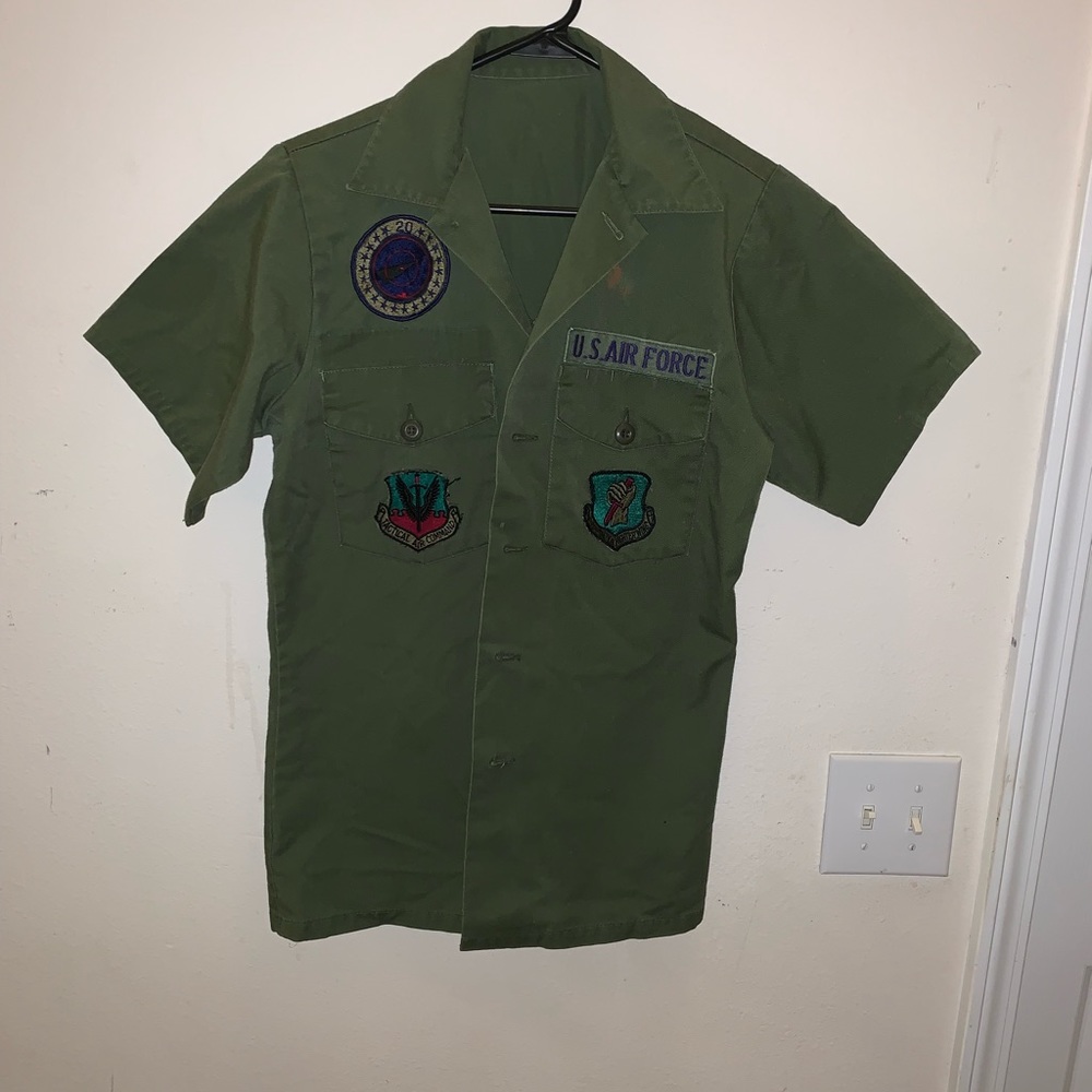 Vintage Vietnam era Air Force work shirt.